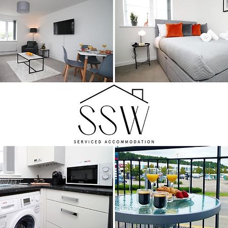 No 43 Stadium Views By Ssw - 2Br, Parking, Sleeps 4, 3Min Walk To Stadium, 10Min Drive To City Centre, Marina And Close To M4 Morriston Eksteriør billede