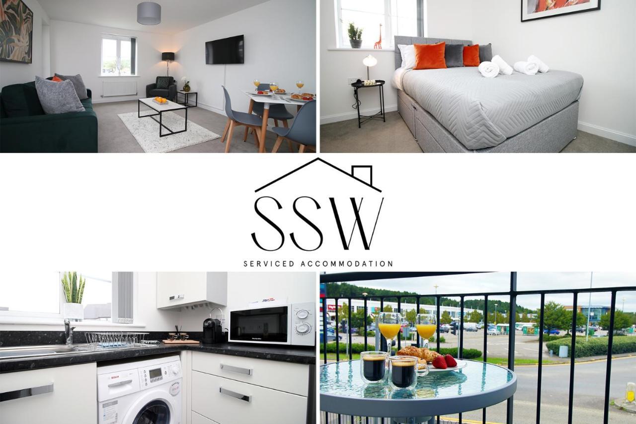 No 43 Stadium Views By Ssw - 2Br, Parking, Sleeps 4, 3Min Walk To Stadium, 10Min Drive To City Centre, Marina And Close To M4 Morriston Eksteriør billede